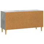 vidaXL Meuble TV Gris béton 99 x 34 5 x 50 cm Bois d'ingénierie