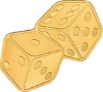 Pièce de monnaie en Or 1 Dollar g 0.5 Millésime 2025 Small Gold DICE
