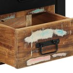 vidaXL Table de chevet multicolore 40x35x40 cm bois de récupération