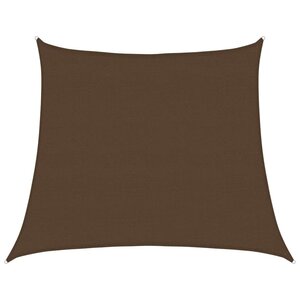 vidaXL Voile d'ombrage 160 g/m² trapèze marron 4/5x4 m PEHD