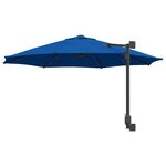 vidaXL Parasol de jardin Azur 248 x 248 x 148 cm Polyester et Acier