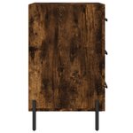 vidaXL Table de chevet chêne fumé 40x40x66 cm bois d'ingénierie