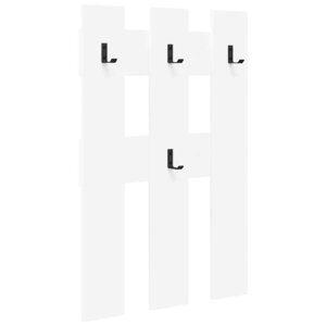 vidaXL Porte-manteau mural Blanc 65 x 3 x 100 cm Bois d'ingénierie