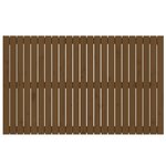 vidaXL Tête de lit murale Marron miel 147x3x90 cm Bois massif de pin
