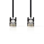 NEDIS Cat 5e UTP Network Cable - RJ45 Male - RJ45 Male - 0.5 m - Noir