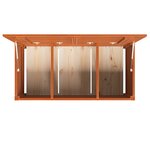 vidaXL Boîte de Rangement de Jardin Marron cire 101 x 50.5 x 46.5 cm