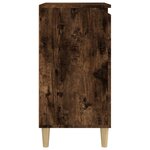 vidaXL Tables de chevet 2 Pièces chêne fumé 40x35x70 cm bois d'ingénierie