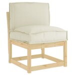 vidaXL Coussin Crème 50 x 40 x 12 cm Tissu Oxford