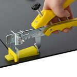 vidaXL Système de nivellement de carrelage 250 cales 500 clips 1 5 mm