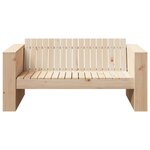 vidaXL Canapé de jardin Marron 134 x 60 x 62 cm Bois massif en pin