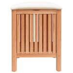 vidaXL Tabouret de salle de bain 40 5x40x52 cm Bois massif de noyer