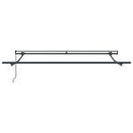 vidaXL Auvent Rétractable Noir 350 x 250 cm Polyester et Acier