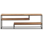 vidaXL Meuble TV 130x30x45 cm Bois d'acacia massif