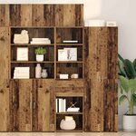 vidaXL Haut Armoire Bois Ancien 50 x 42 5 x 225 cm Bois d'ingénierie