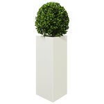 vidaXL Jardinière blanc triangulaire 40x34 5x70 cm acier