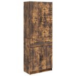 vidaXL Ensemble de Meubles 2 Pièces Chêne fumé Bois d'ingénierie