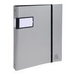 Classeur semi-rigide polypropylène 8/10e 4 anneaux 30mm Campus® Metal - A4, bleu EXACOMPTA