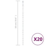 vidaXL Guirlandes lumineuses 20 Pièces 50 cm 720 LED coloré