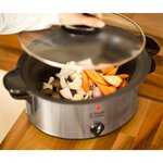 Russell hobbs mijoteuse cook@home avec casserole chauffante 3 5 l