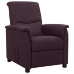 vidaXL Fauteuil inclinable Violet Tissu