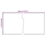 vidaXL Paravent de balcon blanc 300x90 cm résine tressée