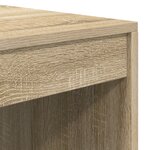 vidaXL Bureau avec rangement Chêne Sonoma Bois d'ingénierie