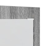 vidaXL Porte-manteau mural avec stockage avec miroir Sonoma gris 96 x 1 5 x 90 cm