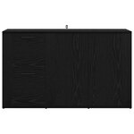 vidaXL avec tiroir Chêne noir 100 x 33 x 59 5 cm Bois d'ingénierie