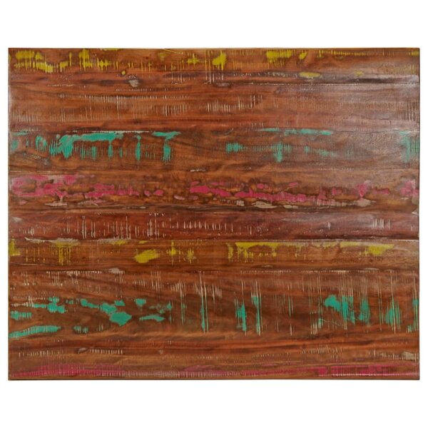 vidaXL Dessus de table 100x80x2 5cm rectangulaire bois massif récupéré