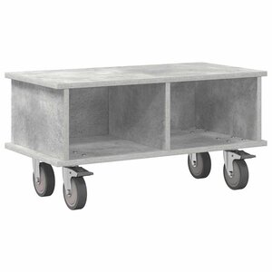 vidaXL Meuble TV Gris béton 68 5 x 35 x 35 cm Bois d'ingénierie