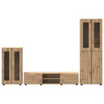 vidaXL Ensemble meuble TV FLORIN Chêne artisanal Bois d'ingénierie