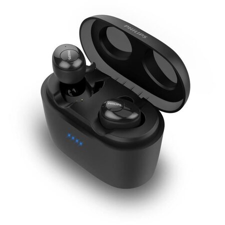 Philips upbeat écouteurs intraauriculaires sans fil - true wireless - 5 heures autonomie et boitier 100h - noir