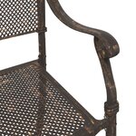 Chaises de jardin vidaXL 2 Pièces en aluminium coulé bronze