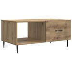 vidaXL Table basse Chêne artisanal 90 x 50 x 40 cm Bois d'ingénierie