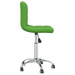 vidaXL Chaises pivotantes à manger lot de 4 vert similicuir