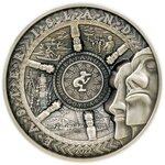 Pièce de monnaie en Argent 25 Dollars g 1000 (1 Kg) Millésime 2022 Multiple Layer EASTER ISLAND