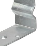 vidaXL Piquets de clôture 6 Pièces Argenté 10x6x15 cm Acier galvanisé