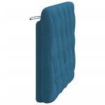 vidaXL Coussin de tête de lit bleu 100 cm velours