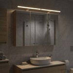 vidaXL Armoire Miroir de Salle de Bain Chêne Sonoma 100 x 14 5 x 70 cm