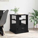 vidaXL Cabinet de chevet Chêne noir 50 x 50 x 60 cm Bois d'ingénierie