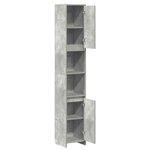 vidaXL Armoire de salle de bain Gris béton 30x30x183 5 cm Aggloméré