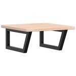 vidaXL Étagère de vasque murale acier et bois de chêne massif