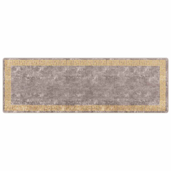 vidaXL Coureur de Tapis MARSA Gris 100 x 300 cm Polyester et PVC