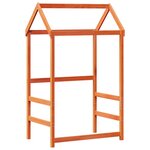 vidaXL Lit de jour avec toit cire marron 90x190 cm bois massif de pin