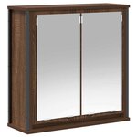 vidaXL Ensemble de mobilier de salle de bain avec étagère 5 Pièces Marron