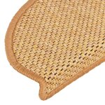 vidaXL Tapis d'escalier autocollants 30 Pièces 65x21x4 cm sisal