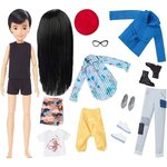 CREATABLE WORLD Kit complet cheveux noirs lisses - GGG54 - Poupée Mannequin - 6 ans et +