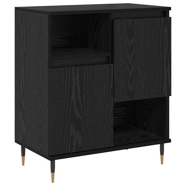 vidaXL Buffet Chêne noir 60 x 35 x 70 cm Bois d'ingénierie
