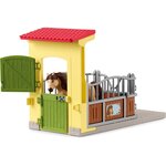 Schleich 42609 - Box avec Poney Icelandais - Extension Ferme Educative