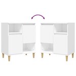 vidaXL Buffet Blanc 60x35x70 cm Bois d'ingénierie
